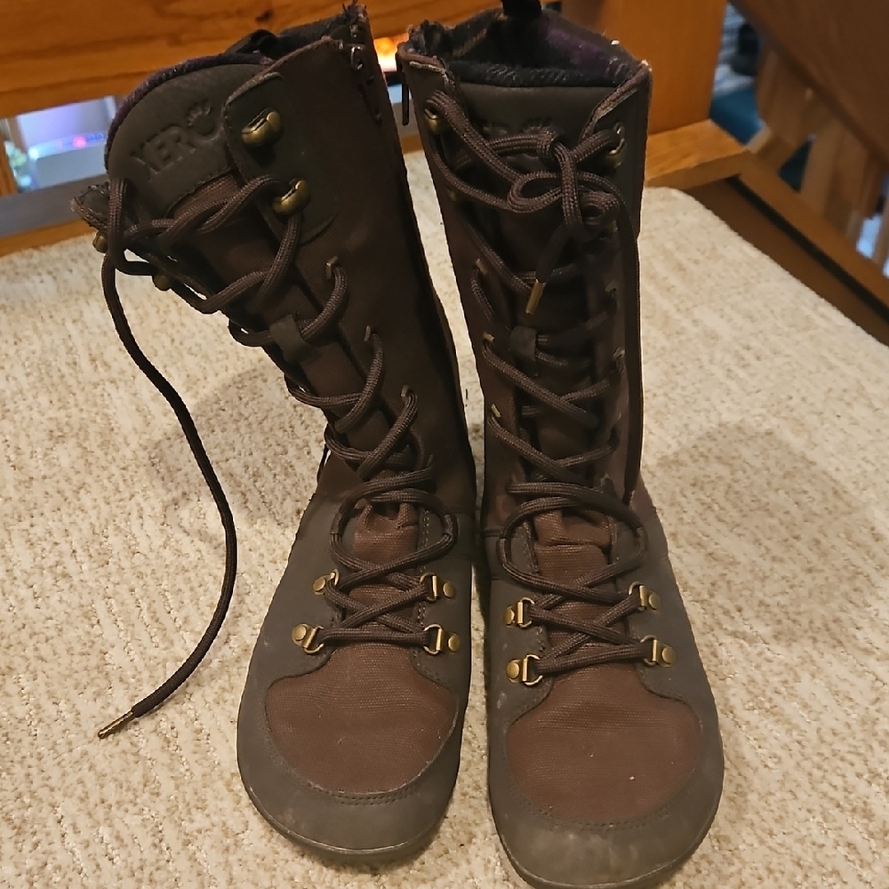 Xero Brown Lace-Up Boots